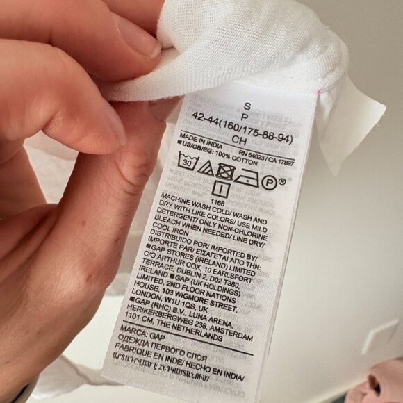 Gap Crinkle Gauze Boatneck Button-Front Top White Size Small - Picture 8 of 8